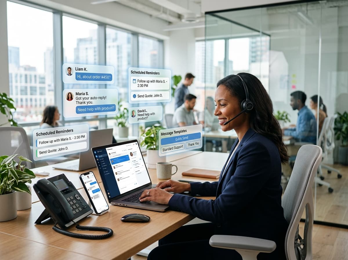 Text With Your Business Number Using Your Landline or VoIP Line