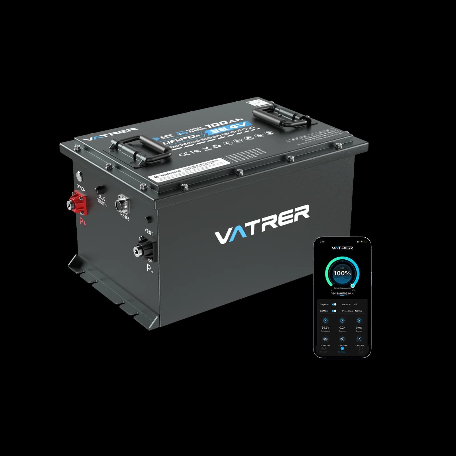 Vatrer Power Solar Ready Lithium RV Batteries with 12V 300Ah Lithium Battery