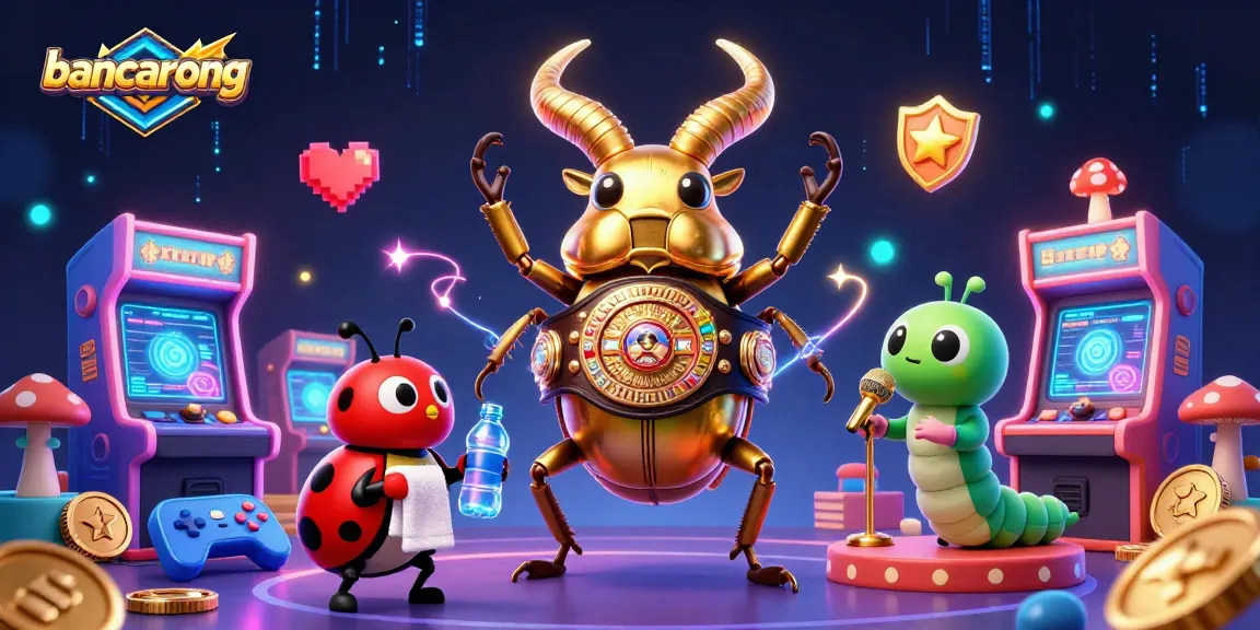 Bancarong bets on fun with a vibrant duel between a golden stag beetle champion and lively game elements