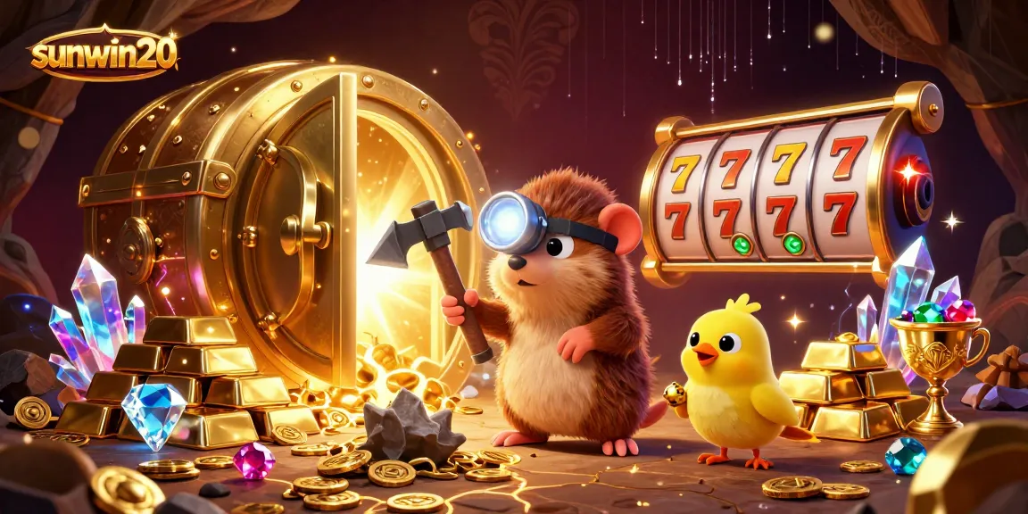 Experience adventure with sunwin20 as the treasure hunter mole discovers riches in a vibrant casino world.