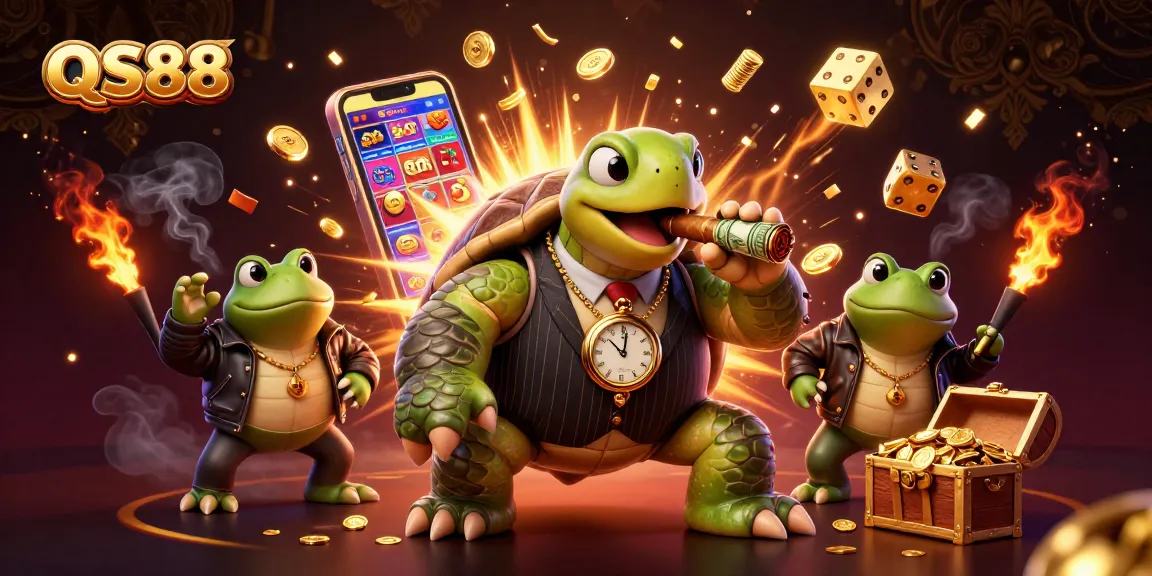 Experience the excitement of QS88 casino with animated characters and jackpot thrills.