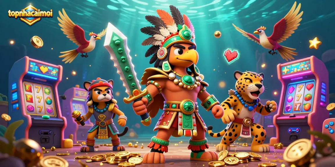 Experience the thrill of topnhacaimoi with vibrant slot elements and dynamic characters in action.