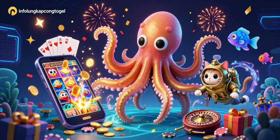 Spin the reels and win with infolengkapcongtogel's dazzling casino scene featuring a kraken and deep-sea adventure.