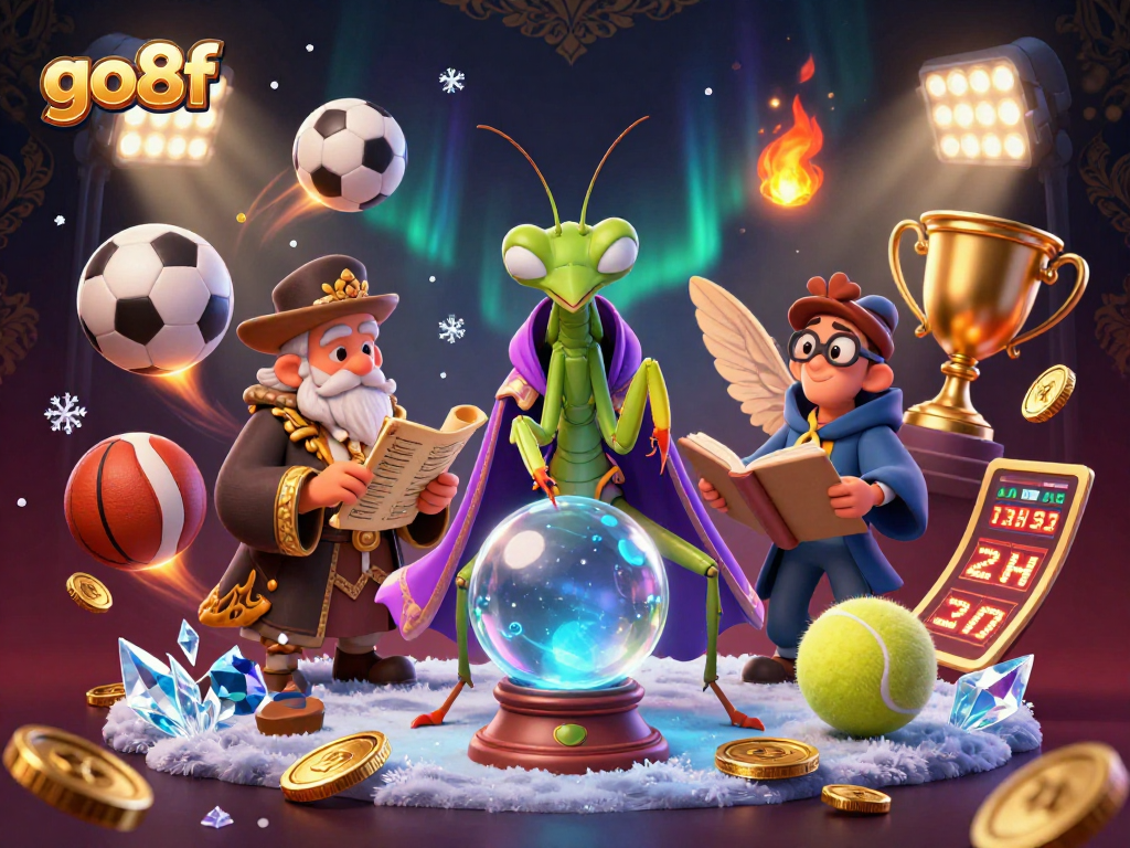 Engage with the go8f online casino experience in this vibrant 3D illustration, showcasing dynamic gaming elements.