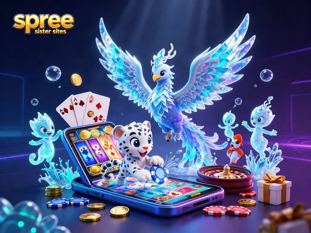 Play exciting games at spree sister sites with a dazzling ice phoenix and playful animations!