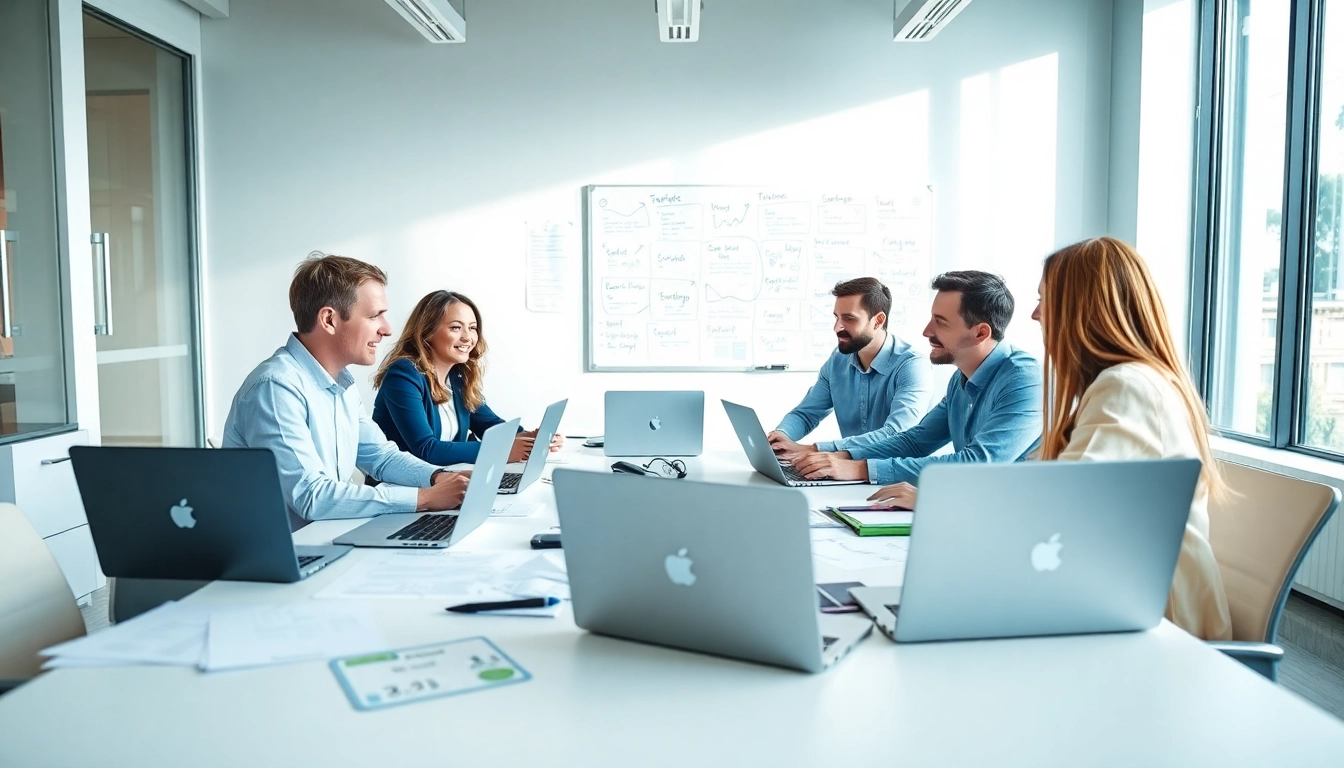 Marketing agencies in Melbourne brainstorming innovative strategies in a collaborative workspace.