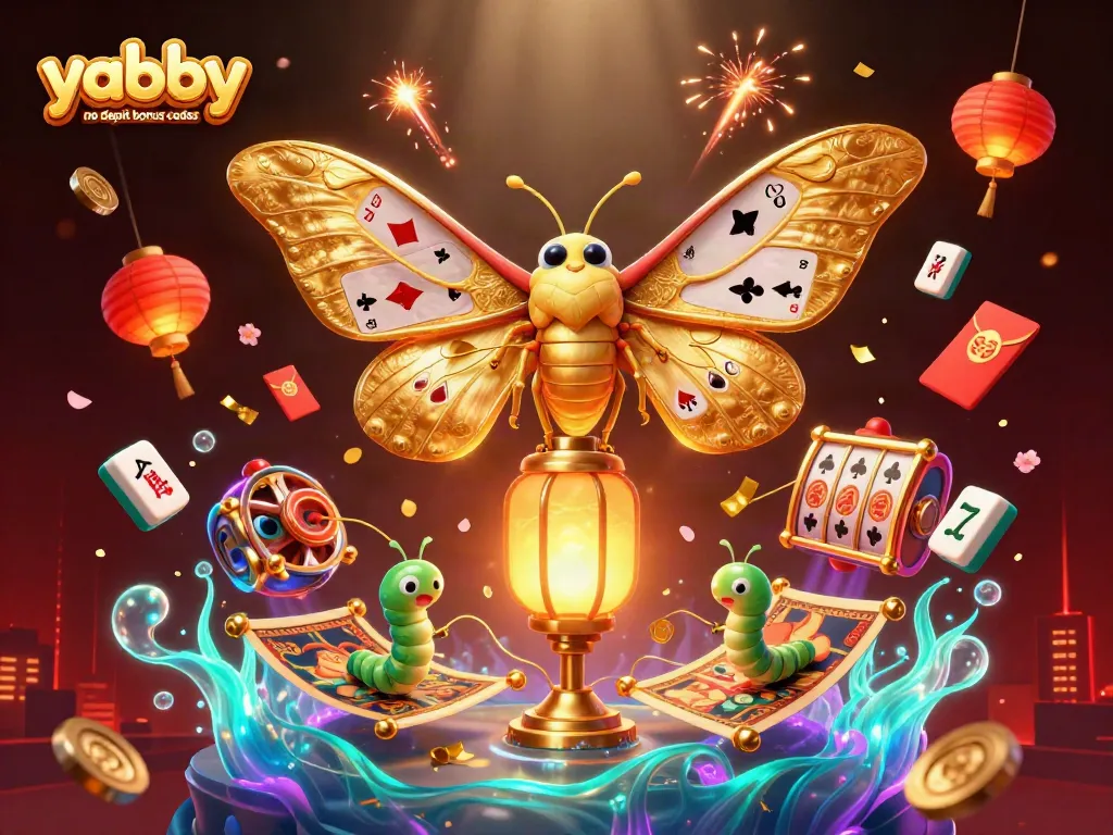 Experience exciting gaming with yabby no deposit bonus codes amidst a colorful casino scene.