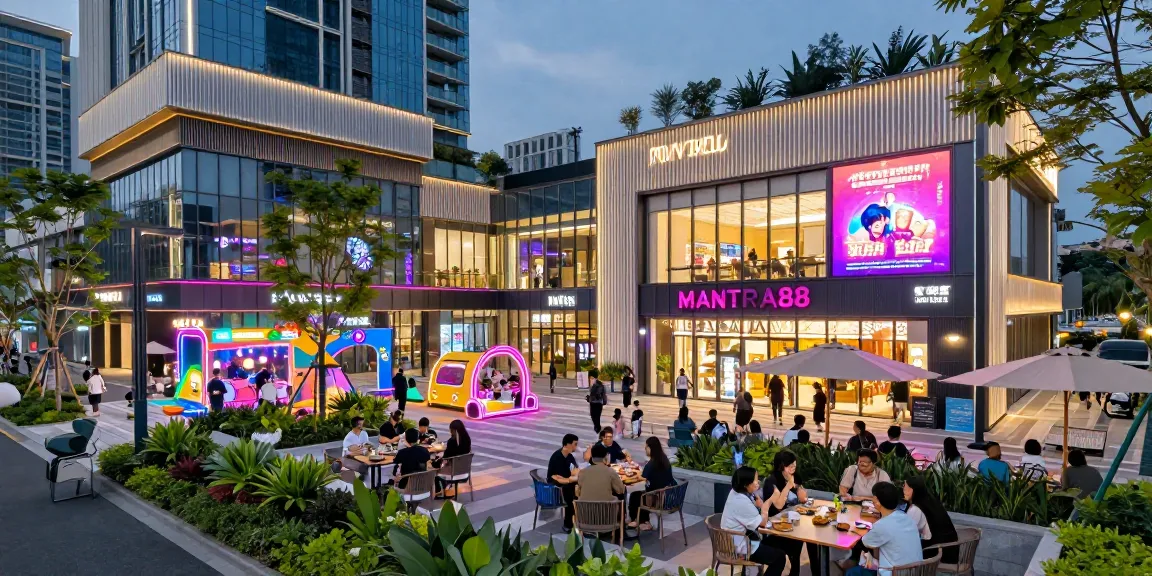 Experience the vibrant MANTRA88 entertainment hub, showcasing modern commercial properties and community engagement.