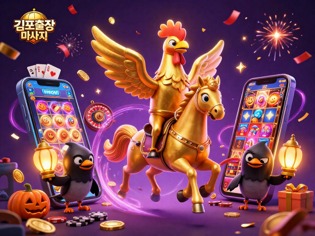 Experience 김포출장마사지 with excitement amidst reels, coins, and magical effects in a vibrant casino atmosphere.