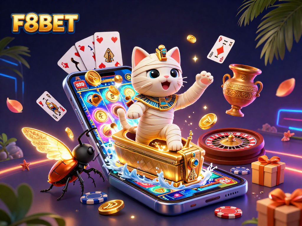 Experience the thrilling F8BET casino adventure with vibrant games, charms, and treasures.