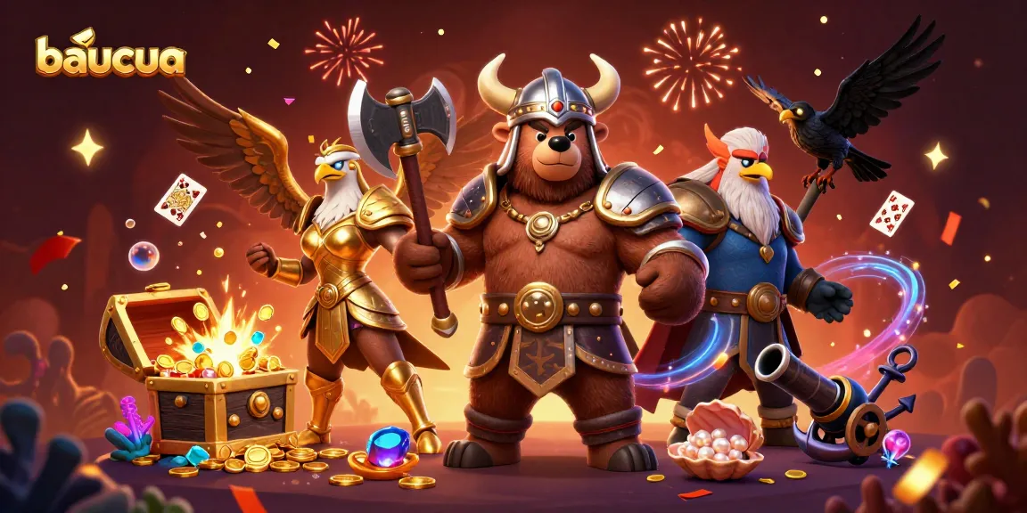 Engage with the baucua game and experience the thrill of colorful winnings in a vibrant casino scene.