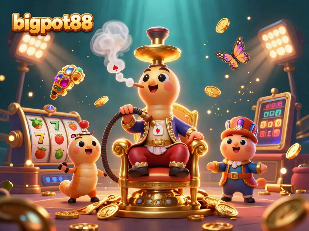 Bigpot88 menghadirkan ilustrasi permainan slot yang megah dengan karakter unik dan efek mengesankan.