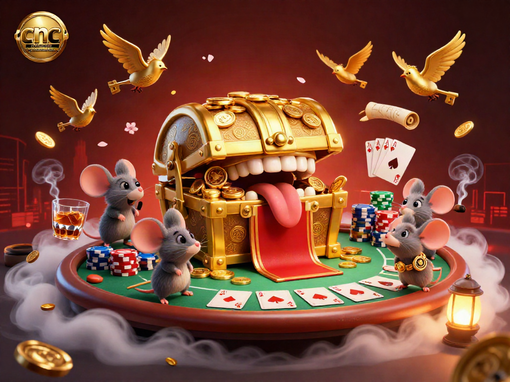 Cnc machining parts manufacturer engages players with a dynamic poker scene filled with colorful chips and cards.