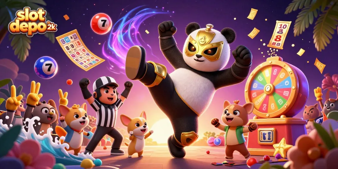Menangkan slot depo 2k dengan suasana meriah di arena kasino yang penuh warna.