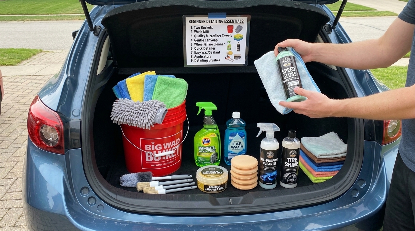 Essential Car Detailing Products For Beginners Looking for Professional Results