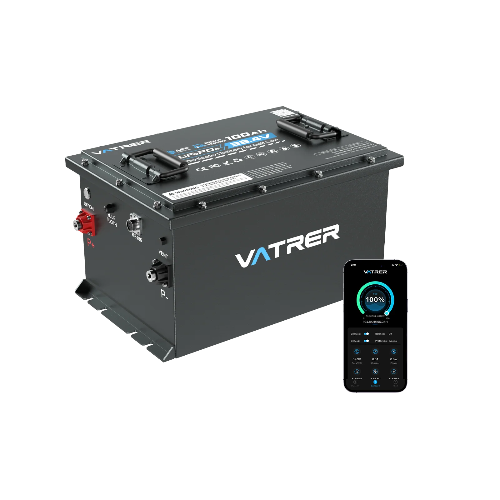 Vatrer Power Solar Ready Lithium RV Batteries with 12V 300Ah Lithium Battery