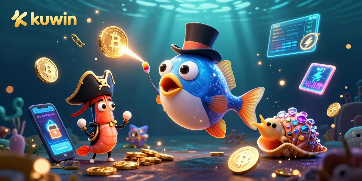 Join kuwin in an immersive casino experience with dazzling underwater characters collecting treasures!