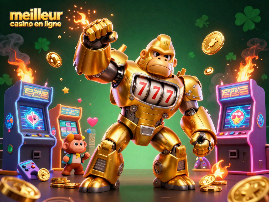 Gagnez avec le meilleur casino en ligne, le gorille mech doré dévoile des jetons chanceux!