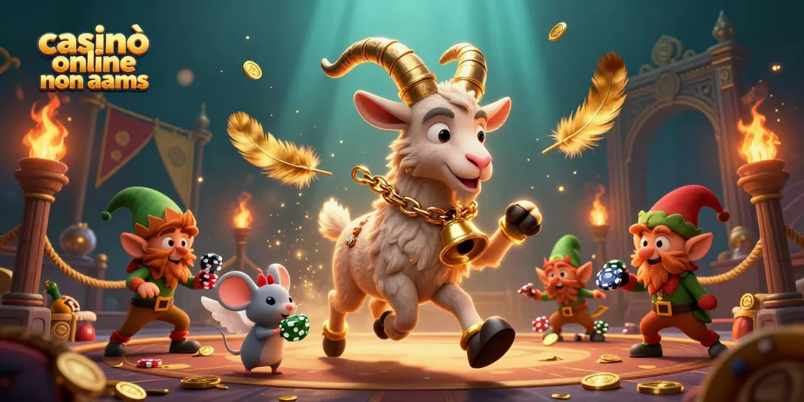 Un'emozionante scena di un casinò online non AAMS, con personaggi vivaci e elementi di gioco dinamici.