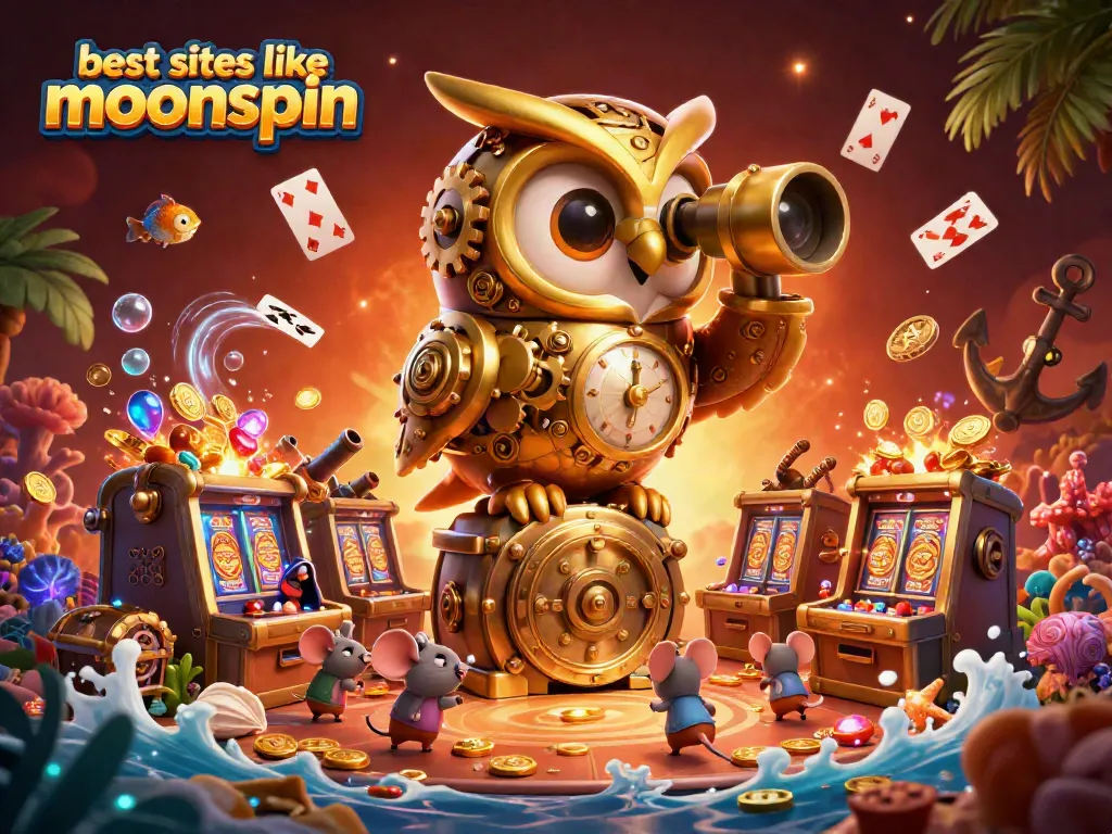 Spin and win at the best sites like MoonSpin featuring colorful slot reels and festive gameplay.