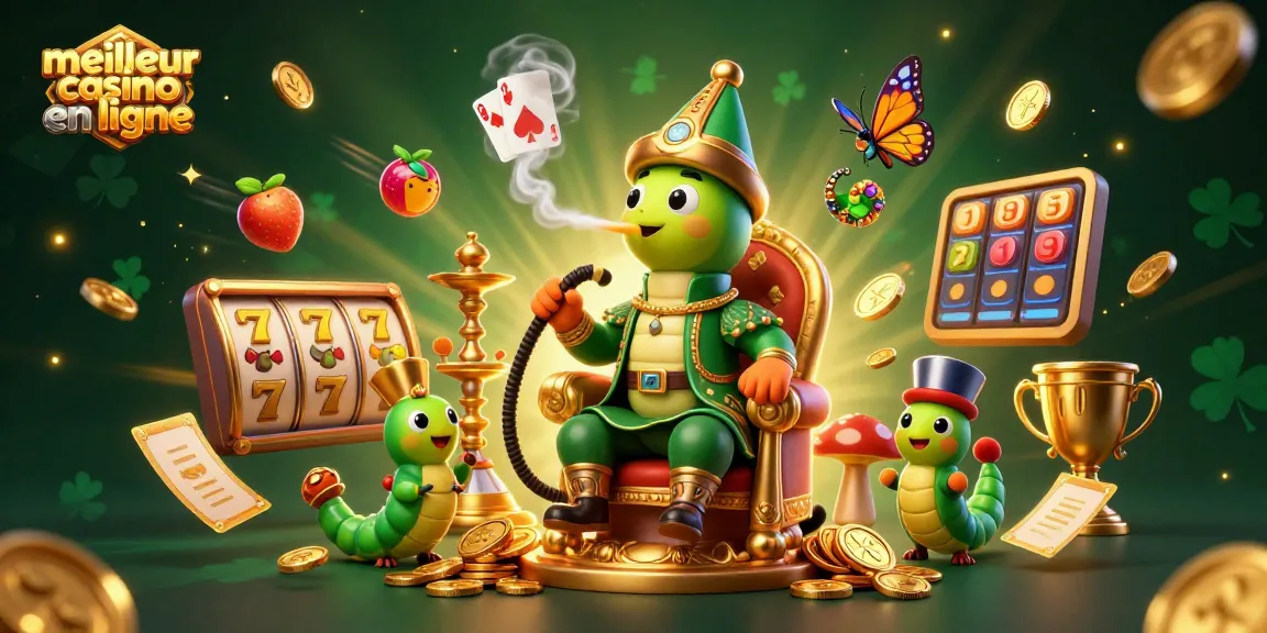 Gagnez au meilleur casino en ligne avec une scène magique de jeux de machines à sous.