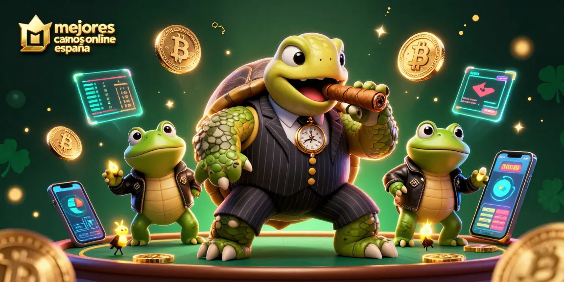 Ilumina tu experiencia en los mejores casinos online España con esta ilustración llena de energía.