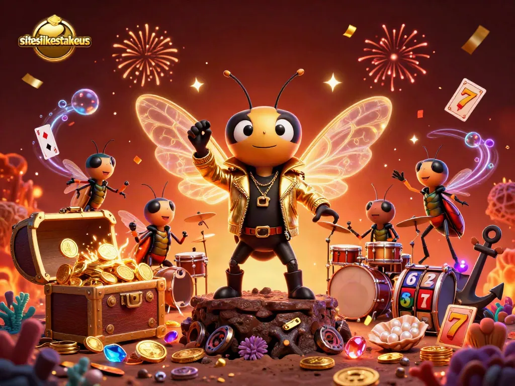 Engage with siteslikestakeus to discover vibrant casino alternatives in this 3D festive scene.