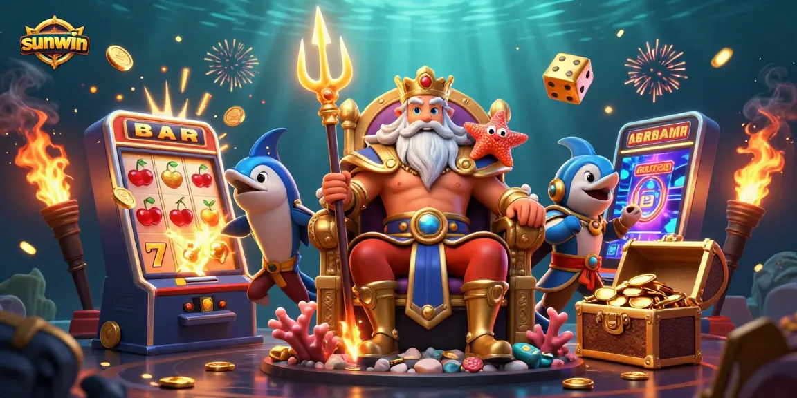 Engage with sunwin’s thrilling jackpot scene featuring Neptune and interactive casino elements.