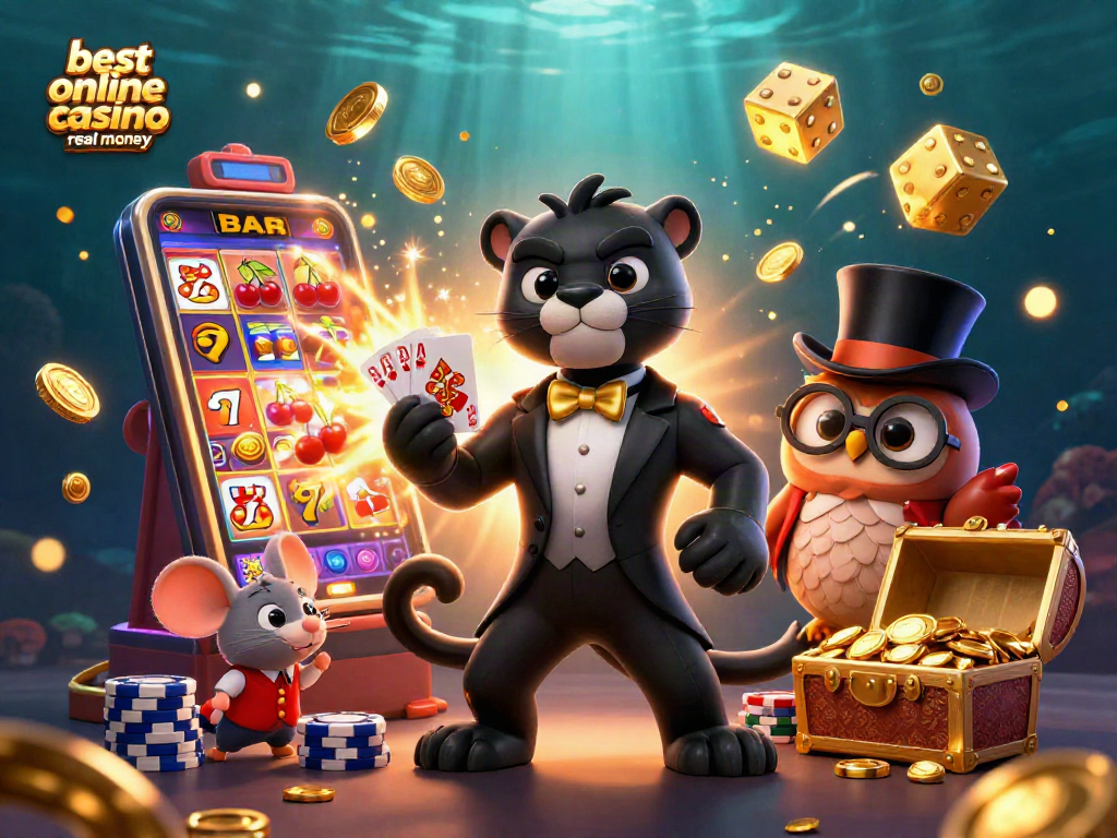 Experience the excitement at the best online casino real money with our stylish 3D characters and vibrant gaming elements.
