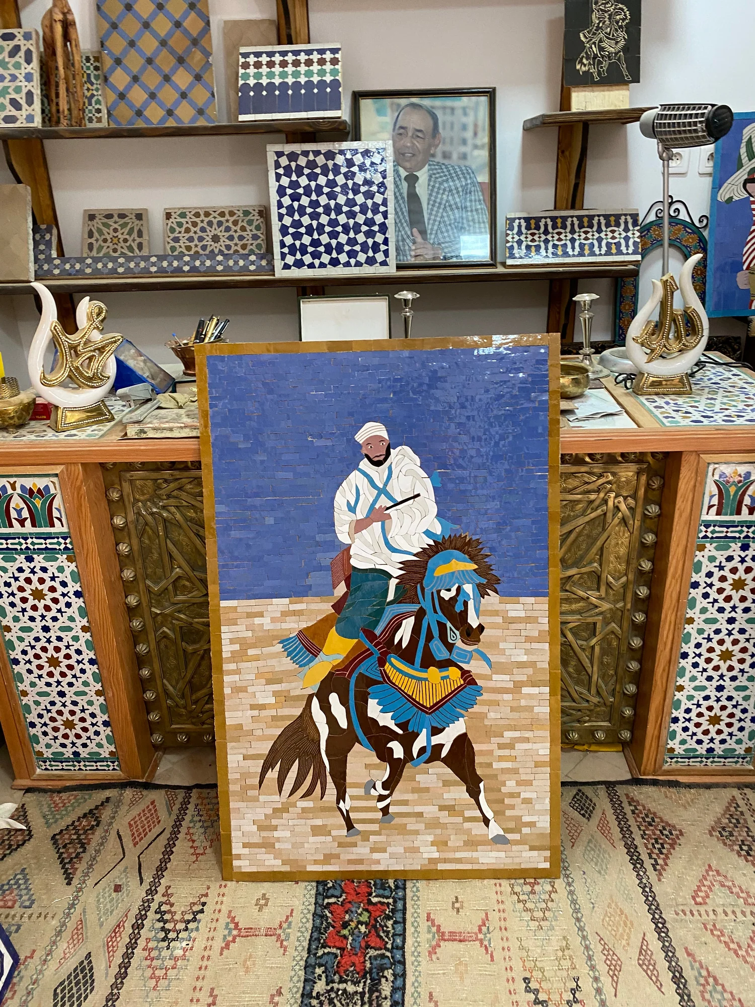 Wooden mosaic wall art to upgrade your home design | Artmeto