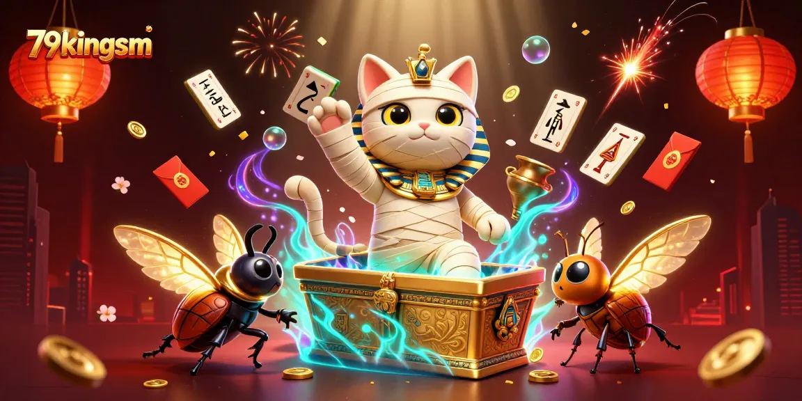 Engage in thrilling gambling excitement with 79kingsm's vibrant pyramid casino scene featuring captivating characters.