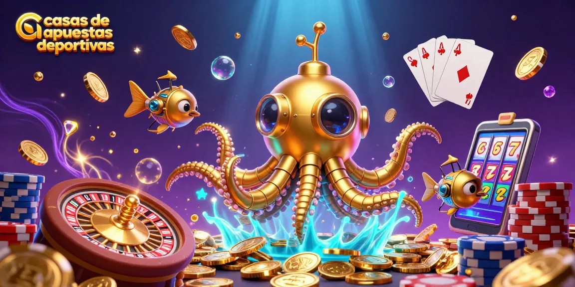Disfruta de las casas de apuestas deportivas con una emocionante escena de oro y acción en 3D.