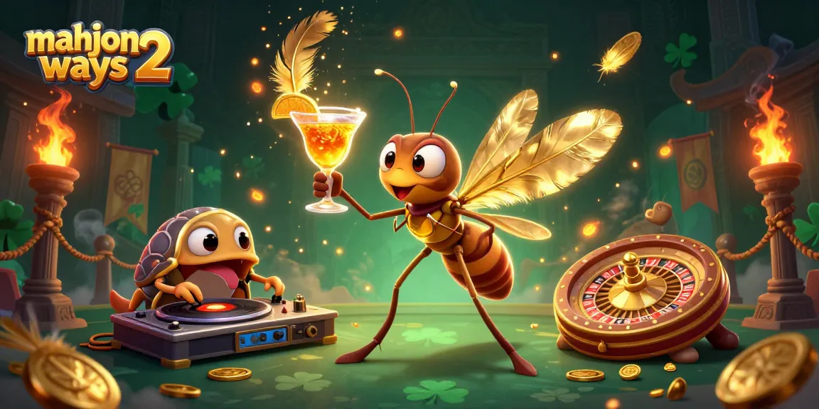 Engage with mahjong ways 2 in a vibrant casino scene featuring unique 3D characters and elements.