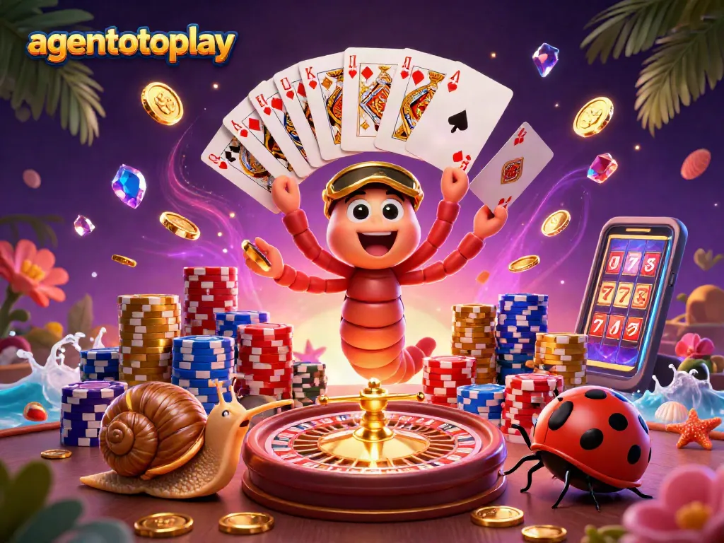 agentotoplay engages players with colorful casino characters and vibrant gambling elements