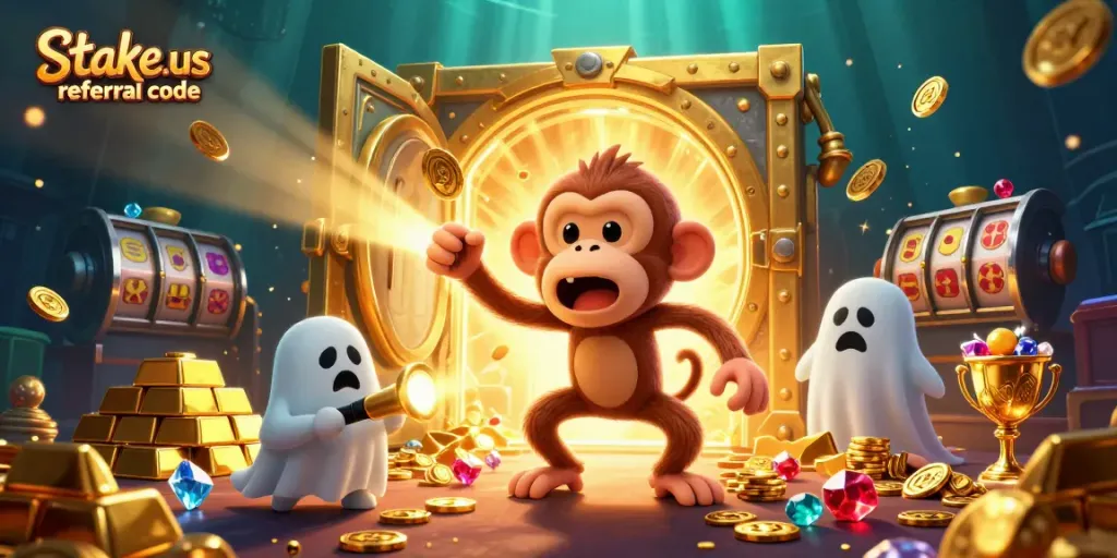 Spin big at the haunted casino with the stake.us referral code for amazing free offers!