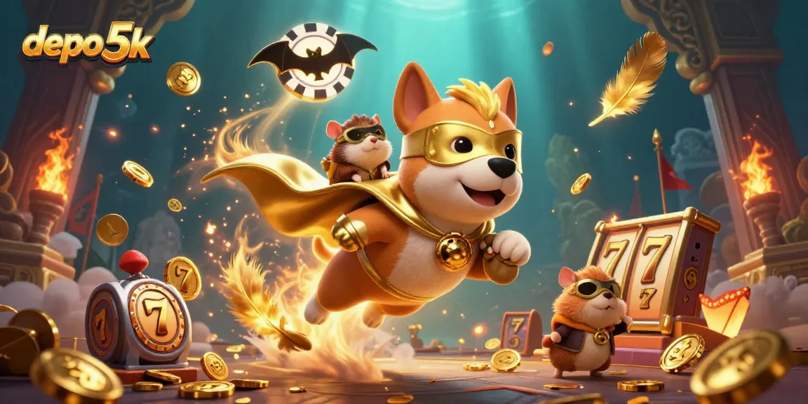 Permainan slot depo 5k menawarkan peluang besar dengan banyak koin emas bertebaran.