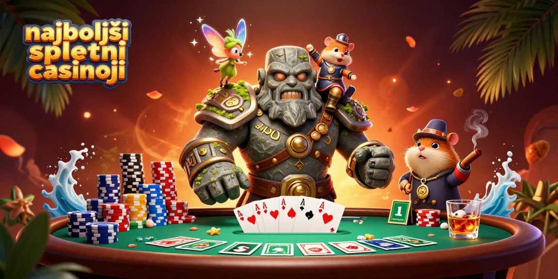 V igri z najboljšimi spletnimi casinoji se pojavljajo nenavadni liki, kot so kamenodobni golemi, vile in pogumni vitezi.