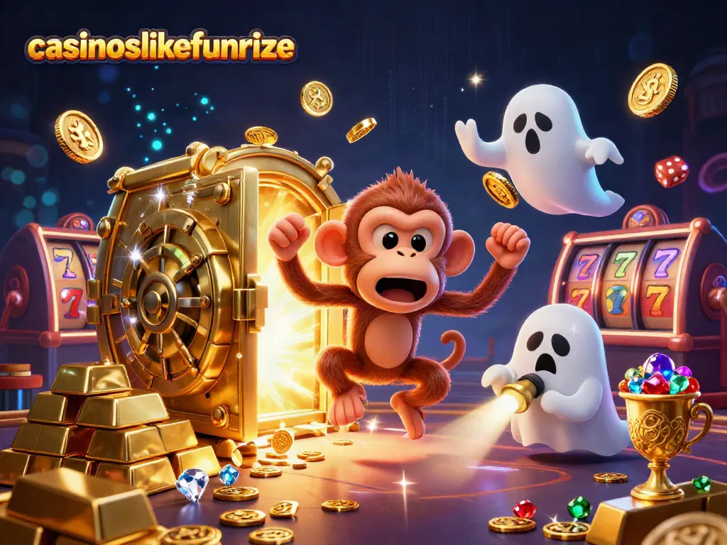 Play exciting casino games at casinoslikefunrize with lively characters in a rich, dynamic scene.