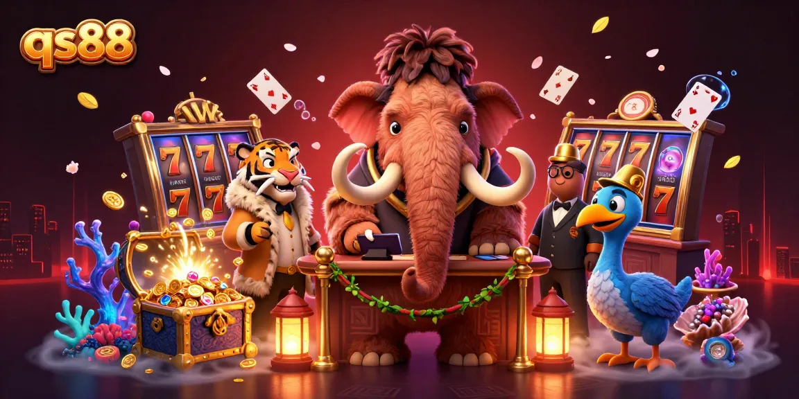 Experience thrilling gameplay at qs88 with our 3D casino scene showcasing exciting slot action.