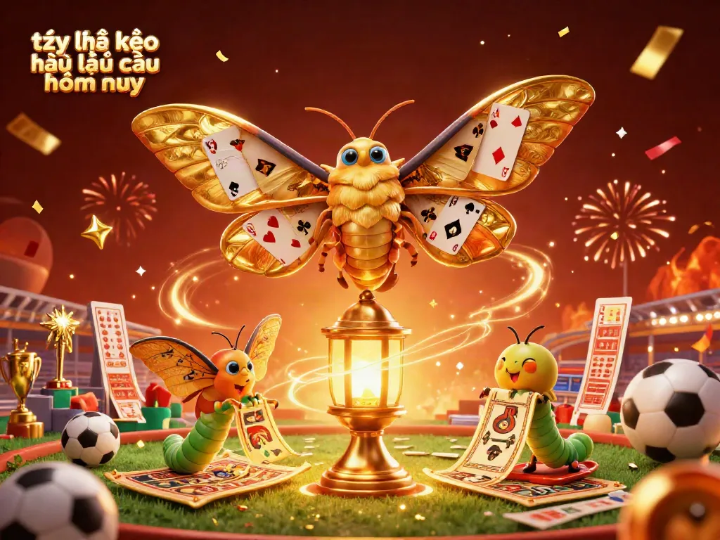 Tỷ lệ kèo nhà cái hôm nay showcased in a vibrant 3D illustration of a sports betting scene, emphasizing excitement and atmosphere.