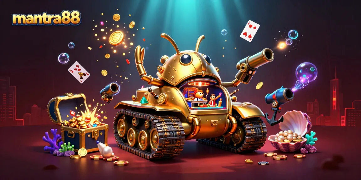 Experience the thrill of mantra88 in this lively animated casino scene filled with golden treasures.