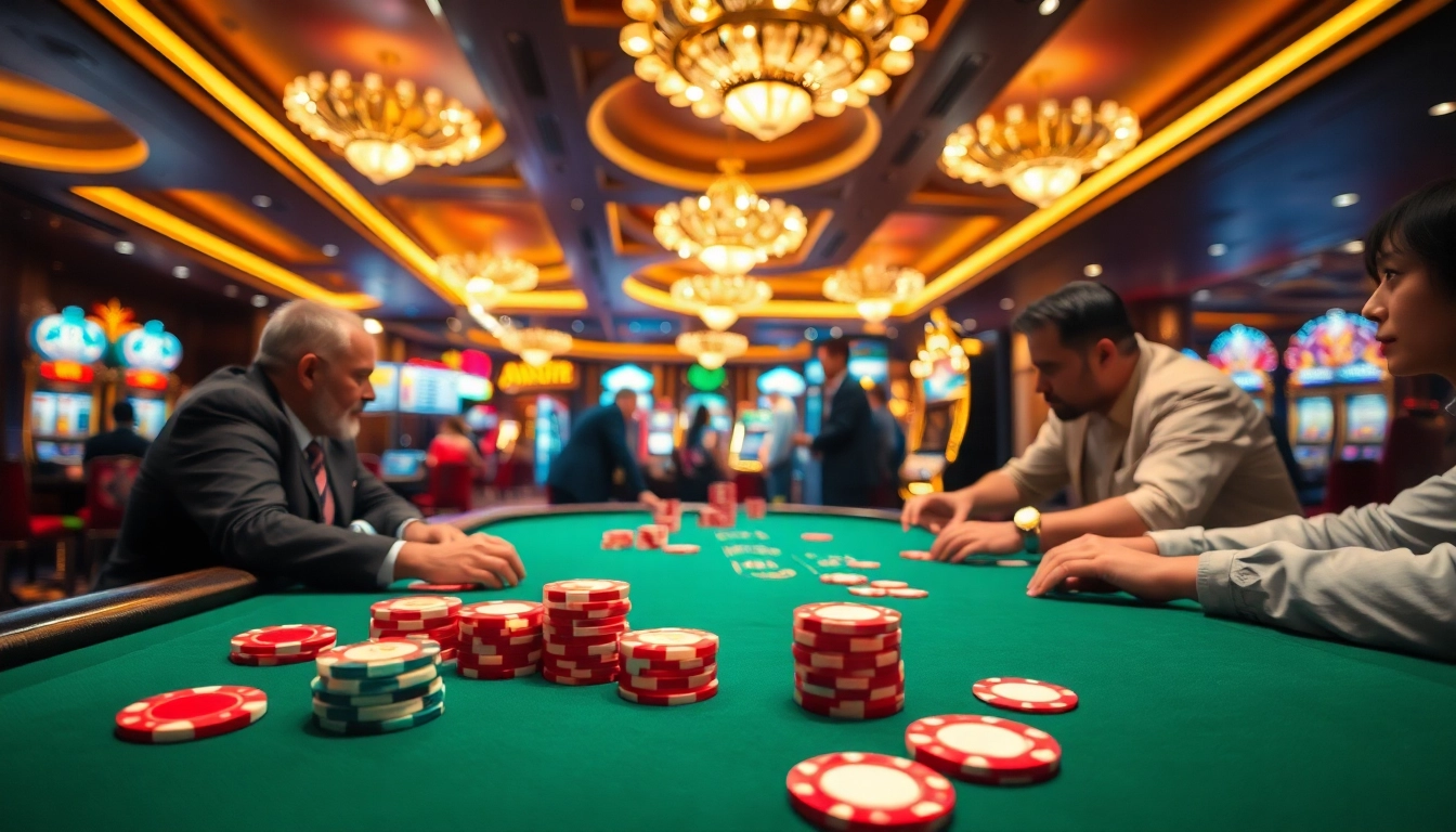 คลิกที่นี่เพื่อดูบรรยากาศของคาสิโนในเกมโป๊กเกอร์ที่ตื่นเต้น