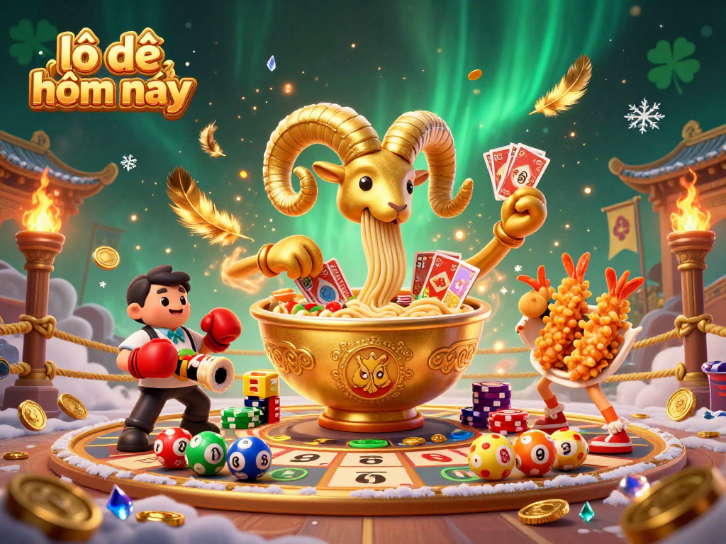 Engage in thrilling lô đề hôm nay lottery excitement with vibrant characters and dynamic game elements.