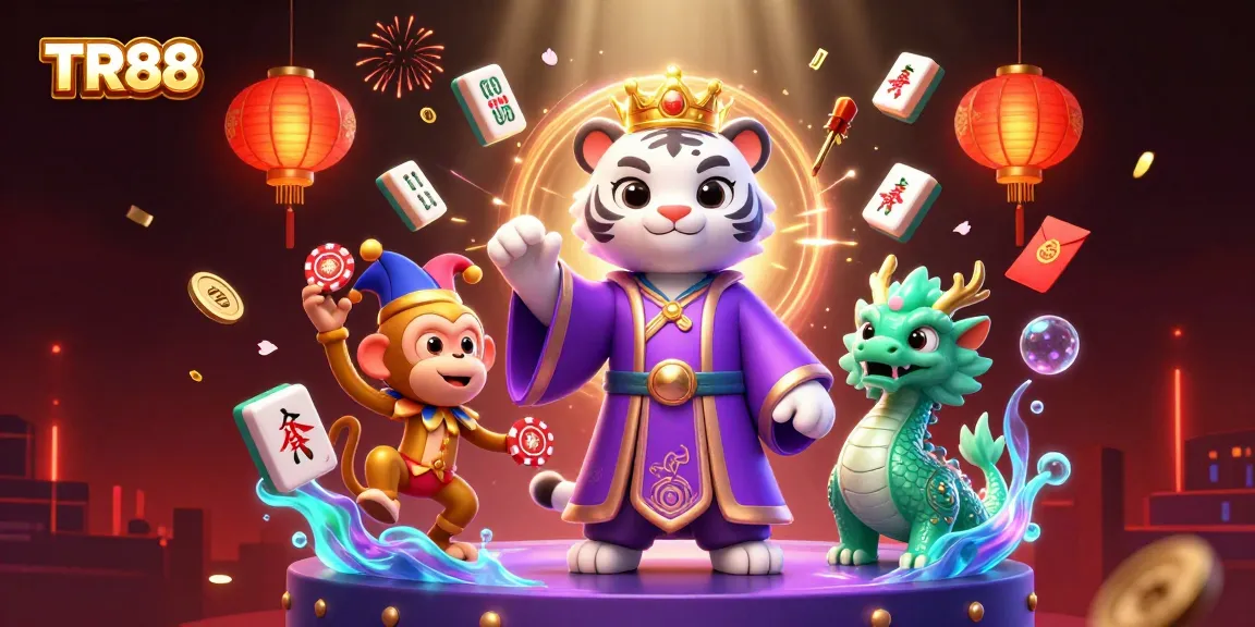 Engage in thrilling action at TR88 with lively gaming elements and captivating characters.