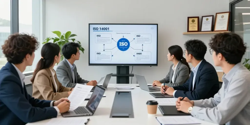 ISO Certification in Pakistan team collaborating in a modern office for effective consultancy.