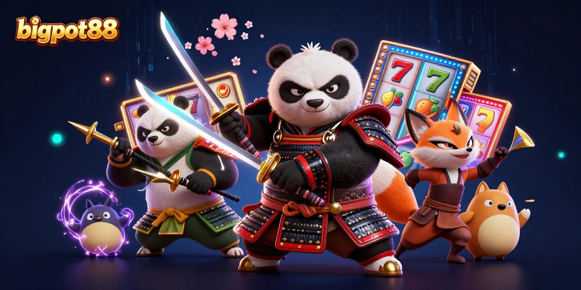 Experience thrilling gameplay at bigpot88 with vibrant 3D characters and slot elements in action.
