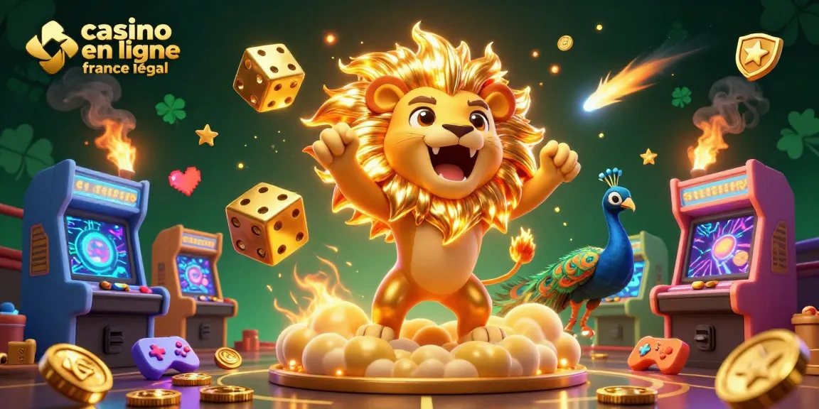 Jouez au casino en ligne France légal avec excitation cette illustration dynamique des jeux captivants.