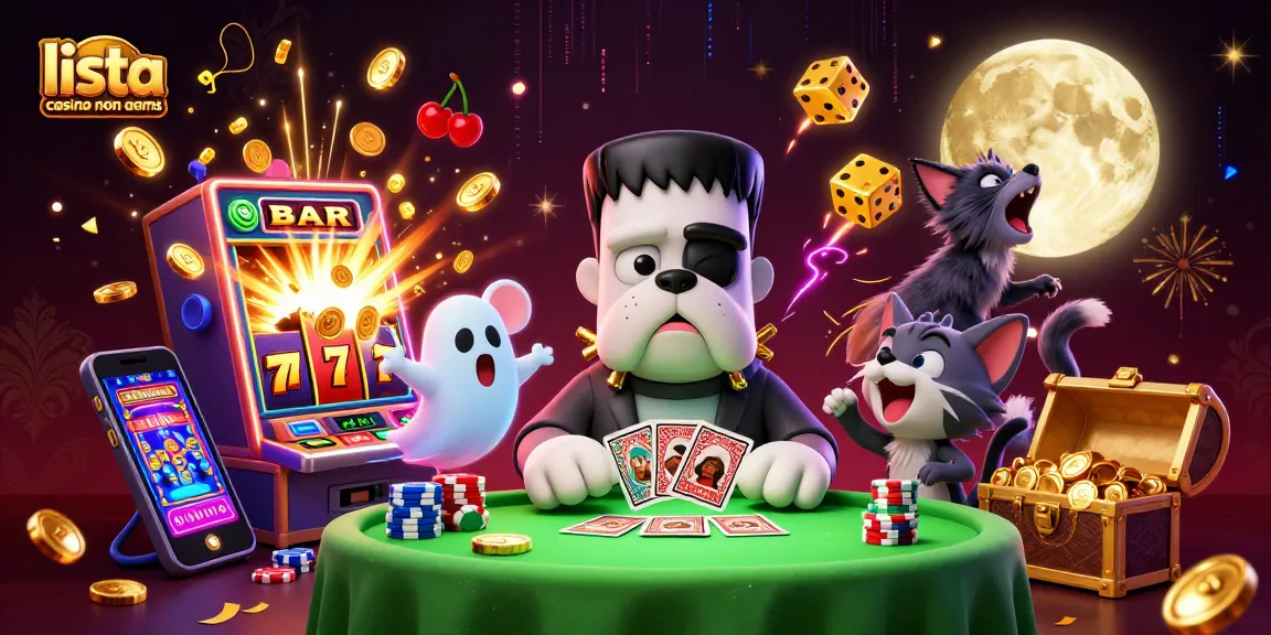 Gioca a lista casinò non AAMS con un bulldog Frankenstein e un gattino mannaro in un'atmosfera coinvolgente.