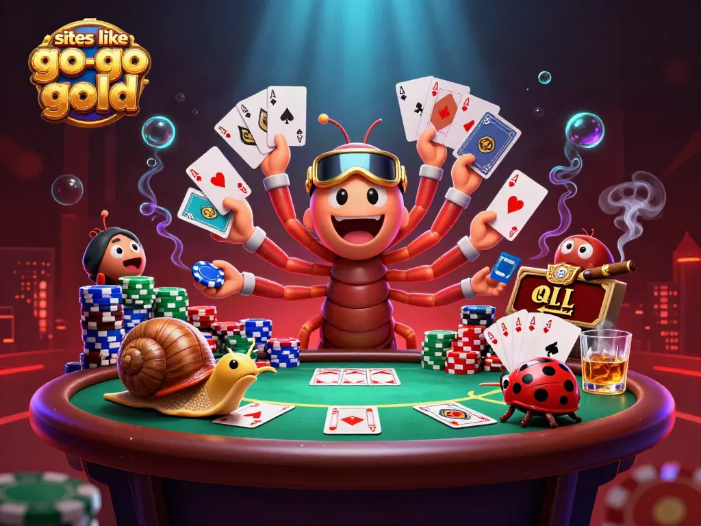 Experience thrilling gameplay with sites like go go gold at this vibrant casino scene with unique characters.