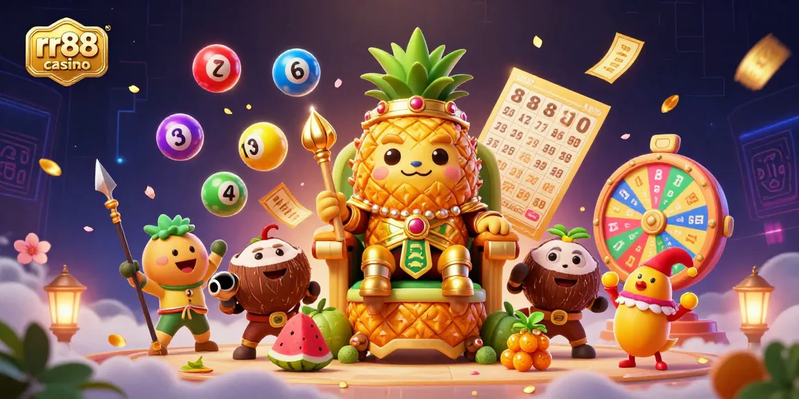 Engage in exciting gameplay at rr88 casino, where vibrant characters showcase thrilling lottery and prize elements.